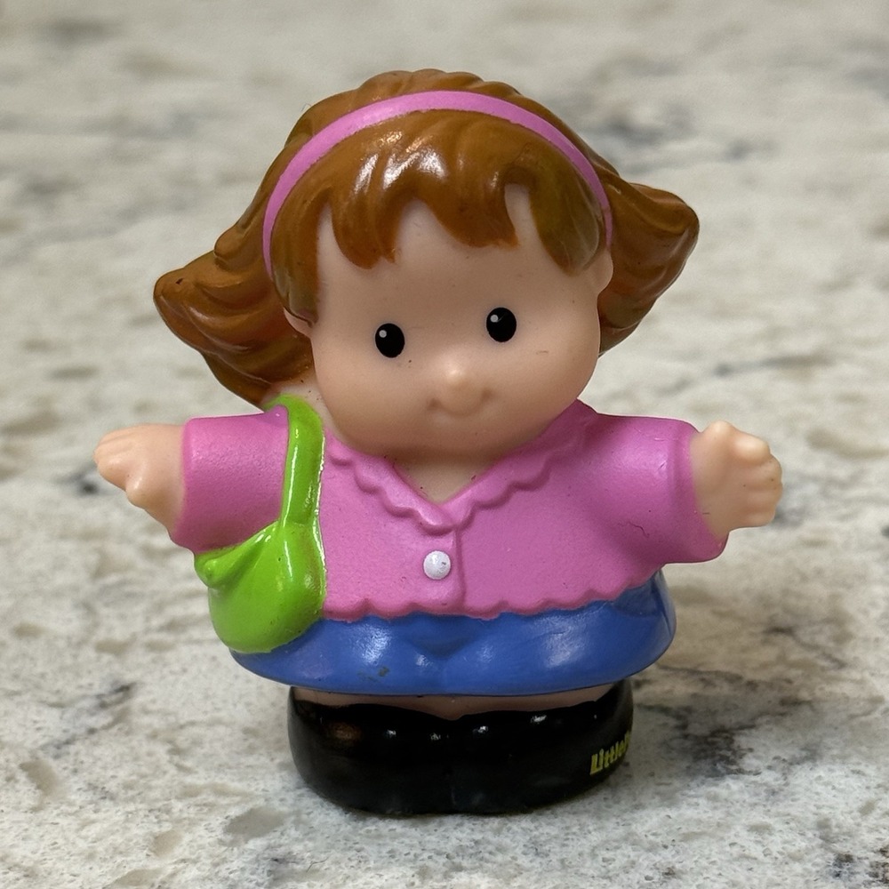 Fisher Price Little People Mom Linda Sarah Lynn Purse Brown Hair 2009 2011